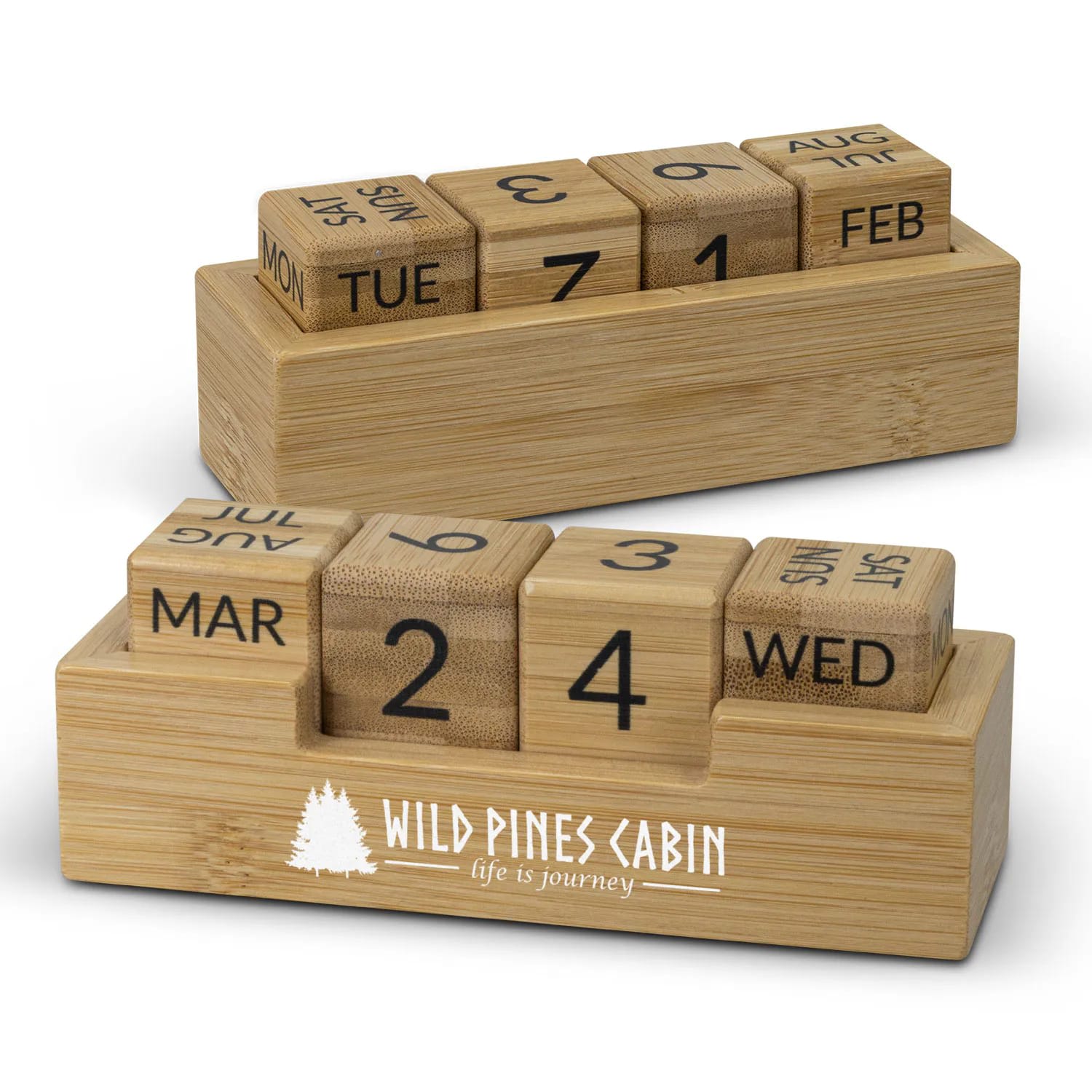 Bamboo Desk Calendar – 121409 Natural