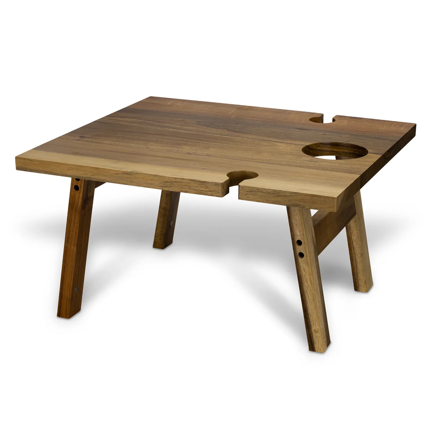 Acacia Wooden Folding Wine Table – Keepsake 450mm 122316 - alternate view