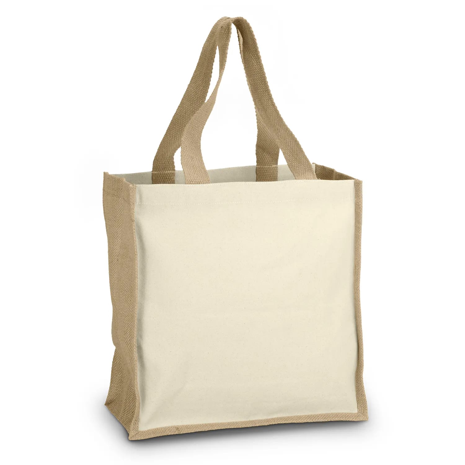 Horus Cotton & Jute Tote Bag – Natural 16L Eco Shopper - alternate view