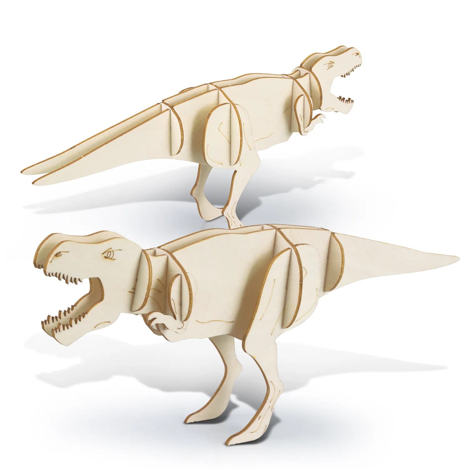 Wooden Tyrannosaurus Rex Model Kit – Eco-Friendly Craft Kit - alternate view