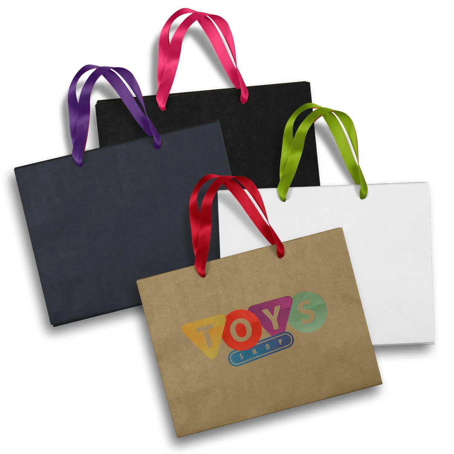 FSC Paper Gift Bag – Large Ribbon Handle 9L