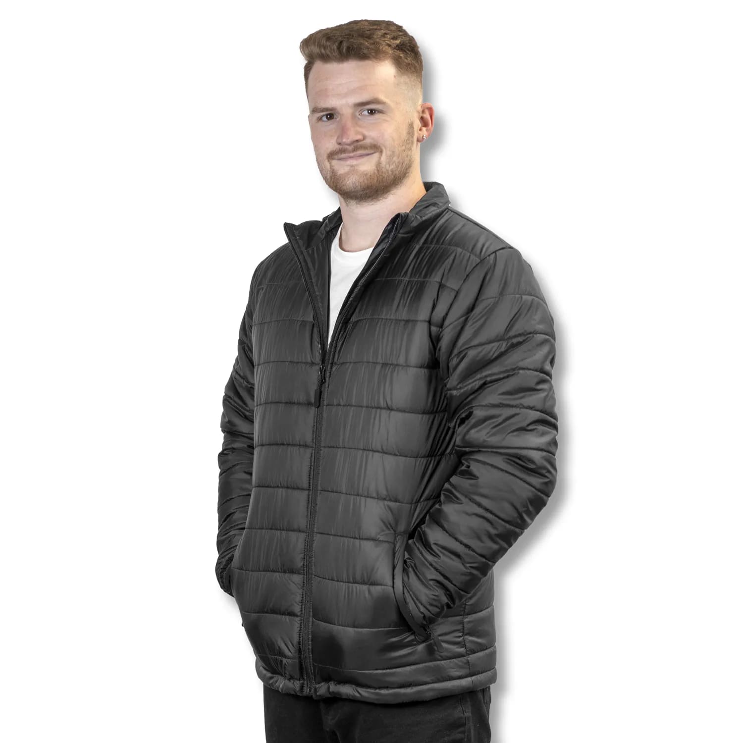 Recycled Polyester Puffer Jacket – Payton Unisex Jacket Black