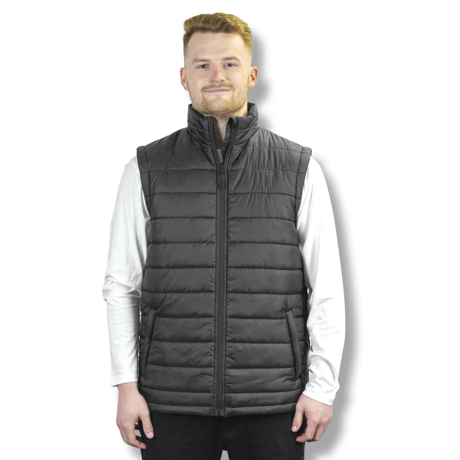 Recycled Polyester Puffer Vest – Payton Unisex Vest Black