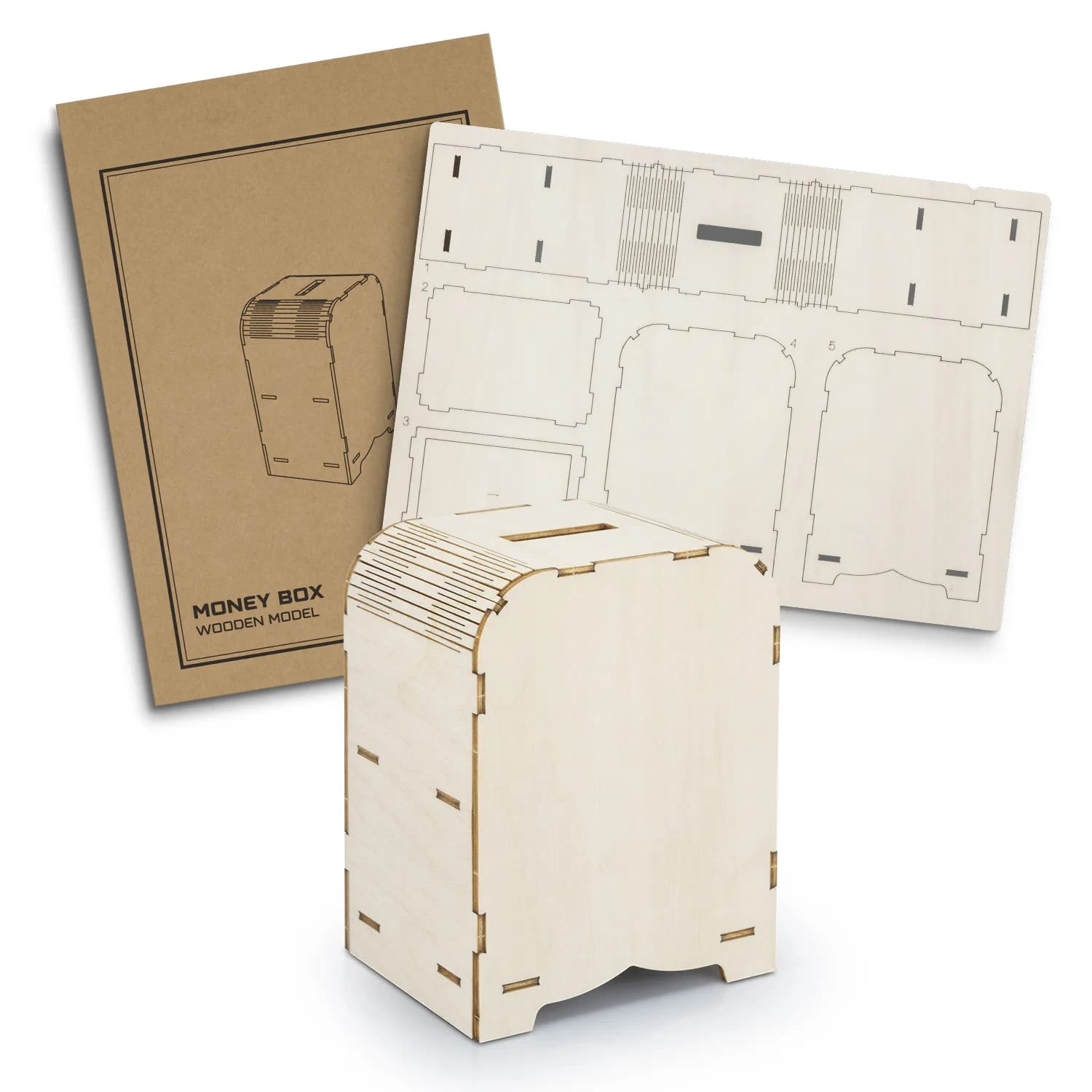 Wooden Model Money Box – Eco-Friendly Craft Kit