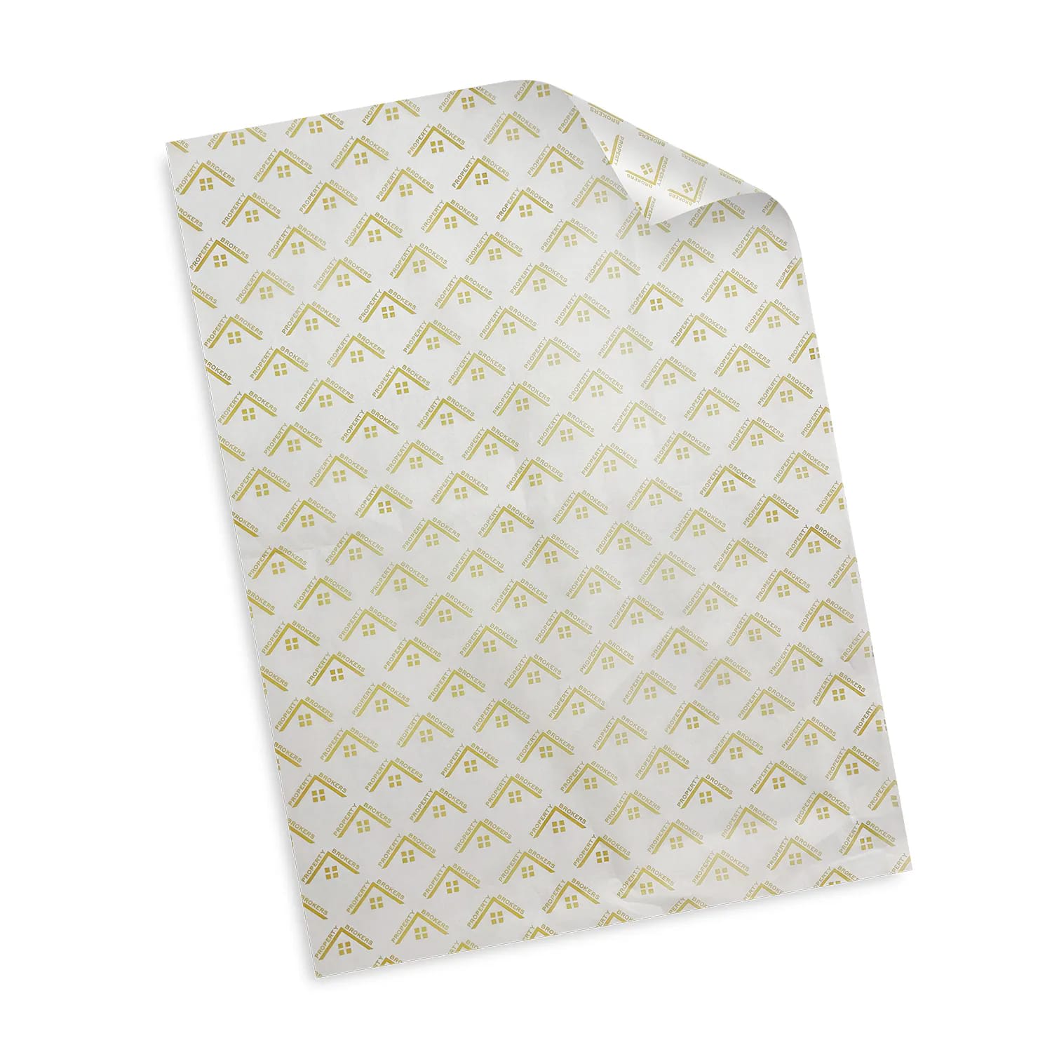 Custom Printed White Tissue Paper – 17gsm Sheets