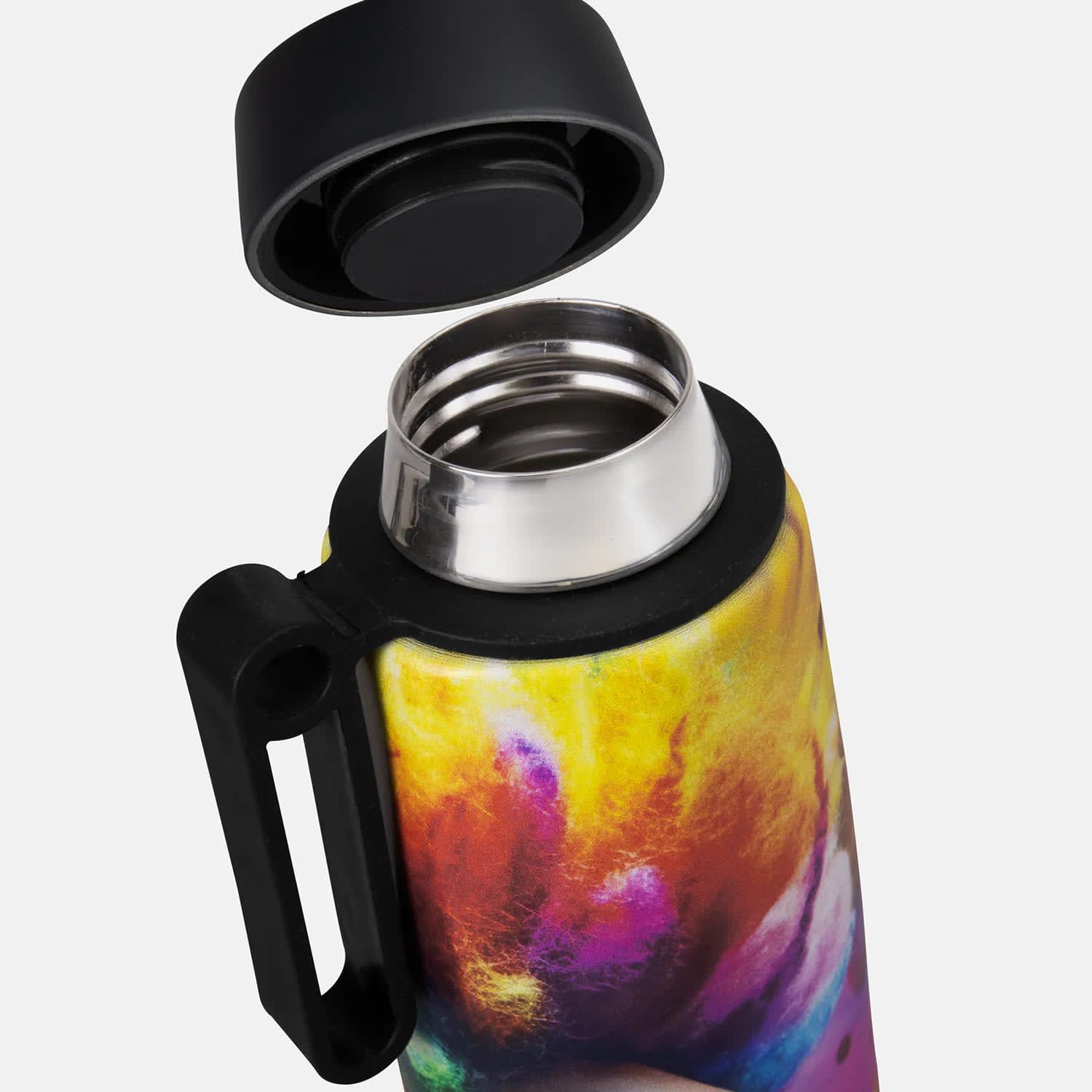 Recycled Stainless Steel Drink Bottle – Calypso 500ml Full Colour - alternate view