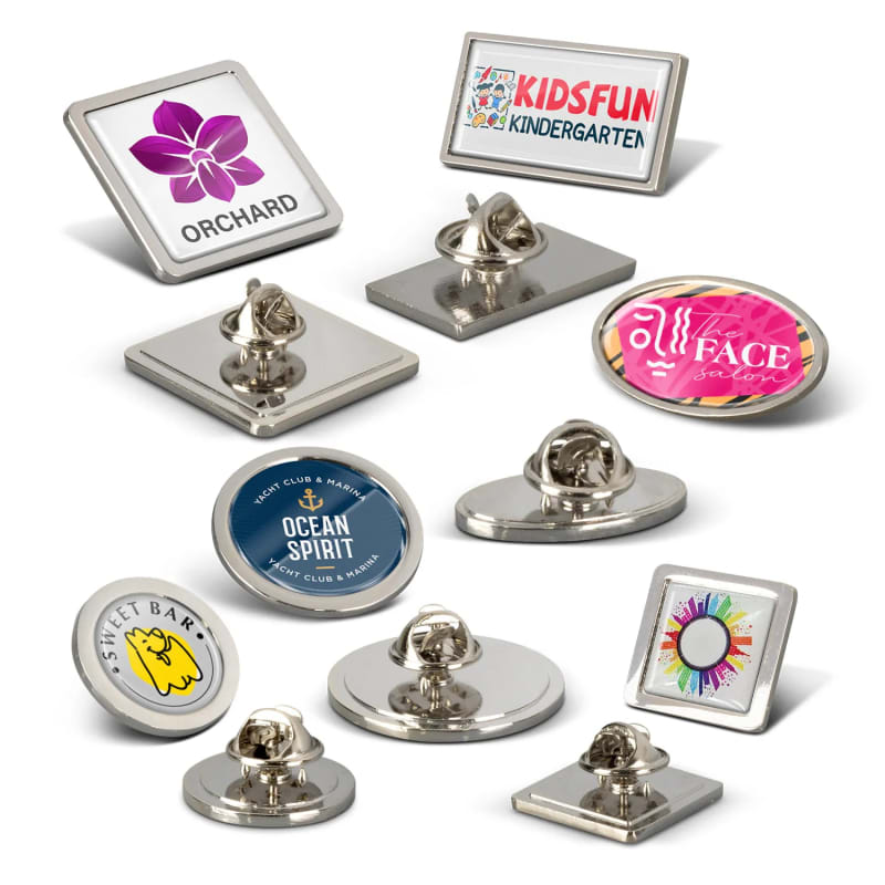Small Square Metal Lapel Pin – Altura Badge