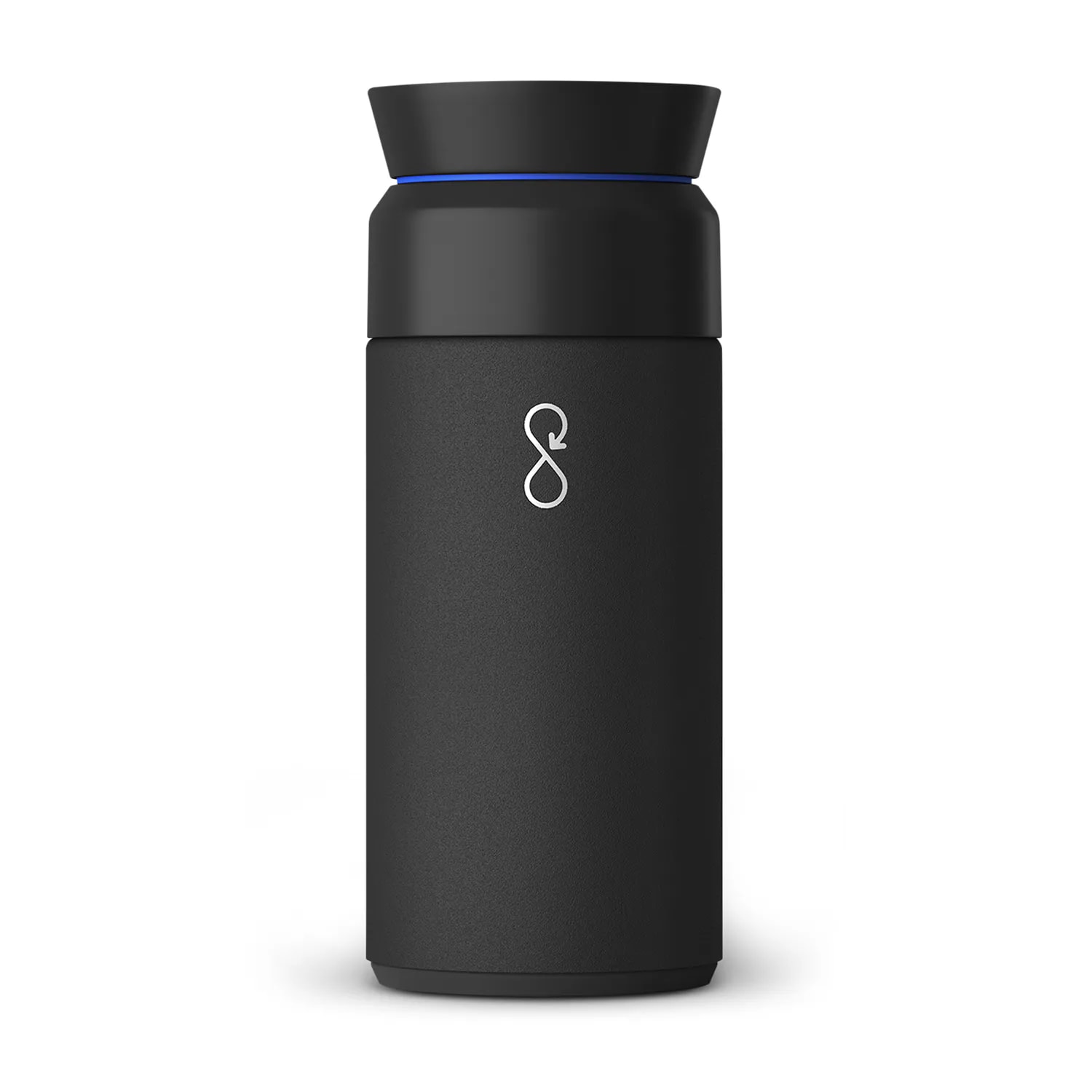 Recycled Stainless Steel Brew Flask – Ocean Bottle 350ml Obsidian Black