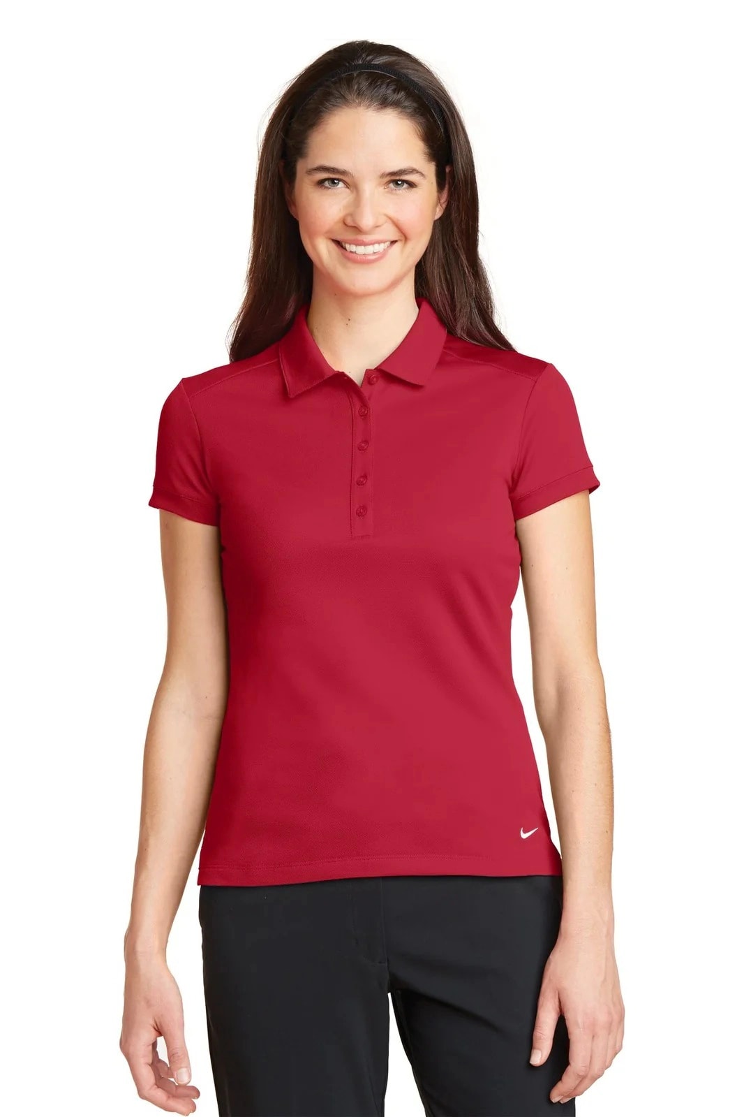 Nike Ladies Dri-FIT Solid Icon Pique Modern Fit Polo