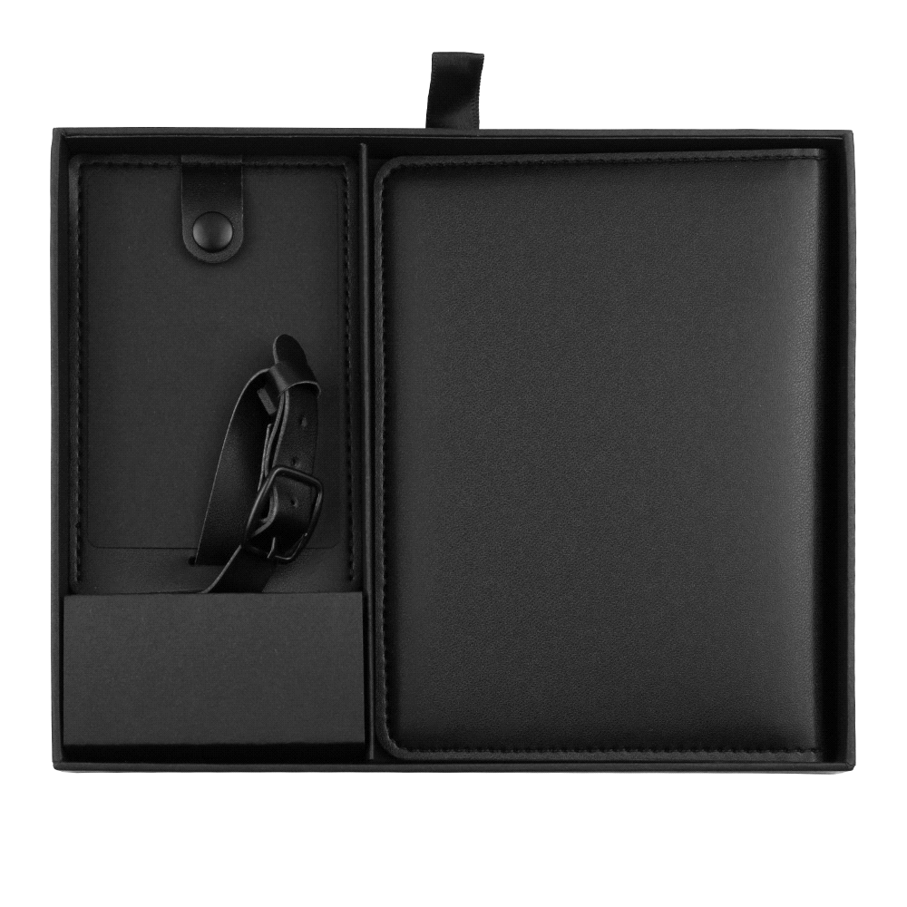 Pineapple Leather Travel Gift Set