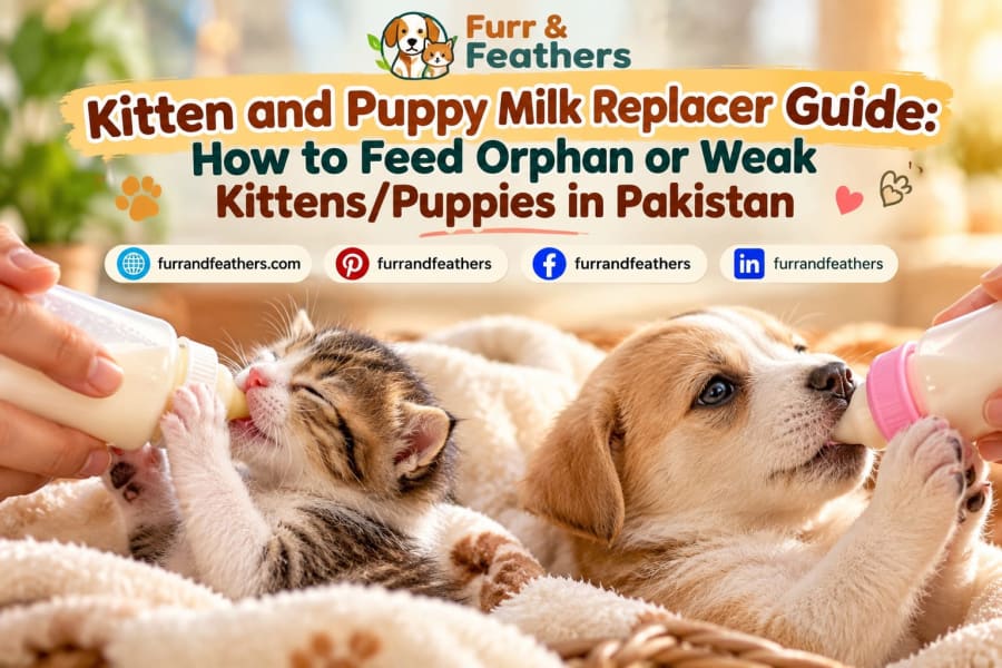 Kitten and Puppy Milk Replacer Guide: How to Feed Orphan or Weak Kittens/Puppies in Pakistan