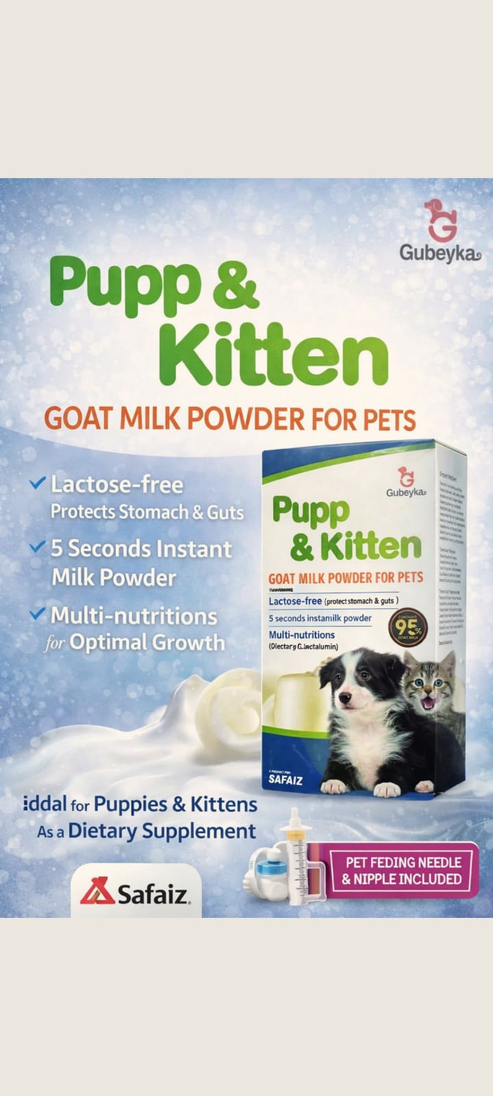 Pupp & Kitten Goat Milk Powder