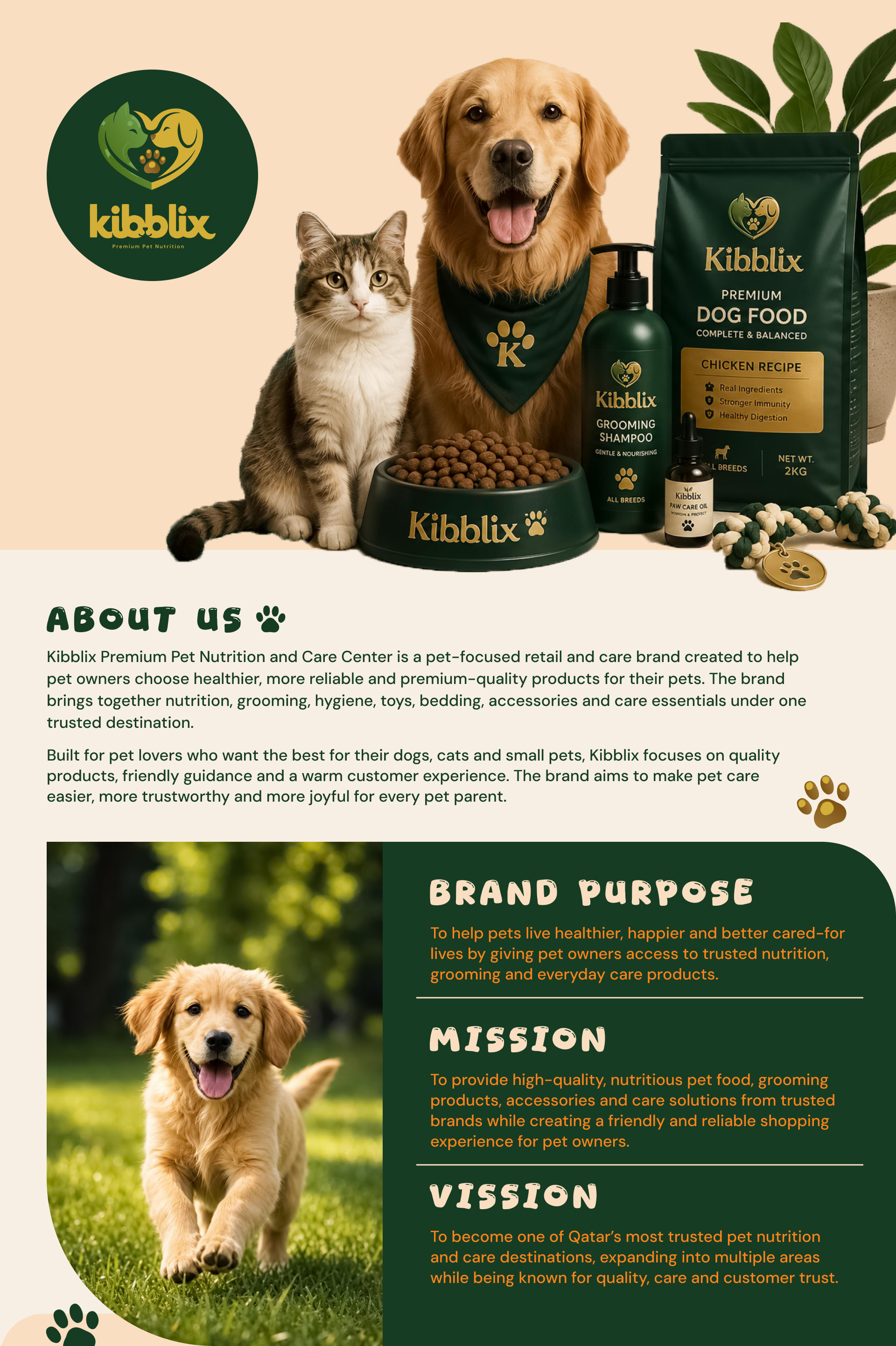 Kibblix Page 2 - About Us Page