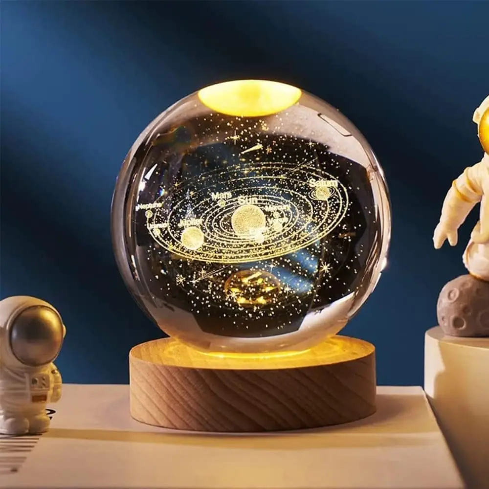 3D Galaxy Crystal Ball LED