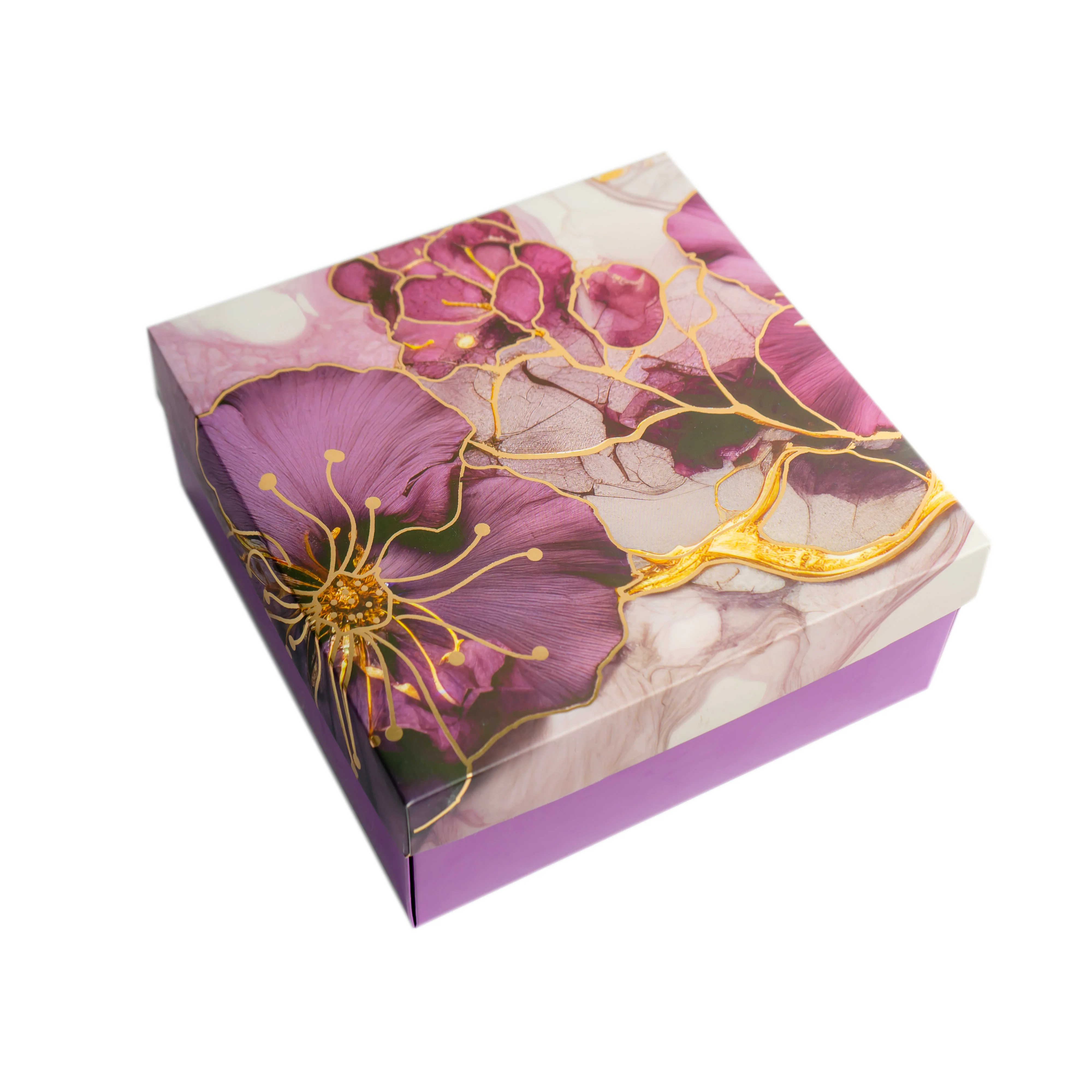 HAMPER BOX WITH TOP LID AND BOTTOM TRAY (8*8*3.75 INCH)