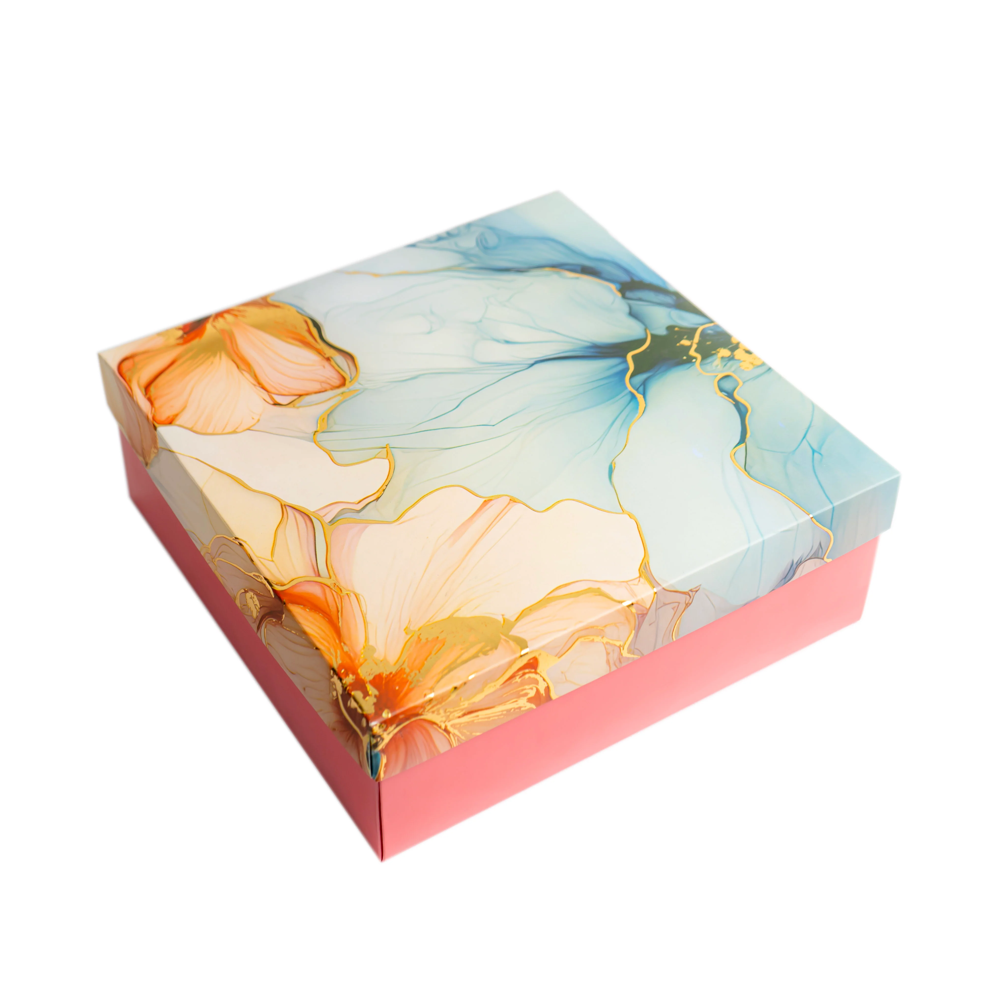 HAMPER BOX WITH TOP LID AND BOTTOM TRAY (10*10*3.75 INCH)