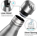 Stainless Steel Vacuum Insulated Double Wall Water Bottle 500ml, 2