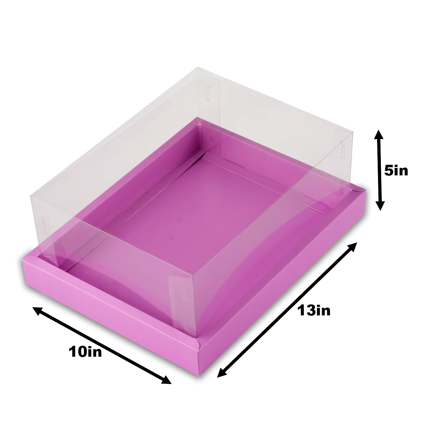 Full Display Hamper Box With PVC Lid and Bottom Tray (9*12*5 Inch)