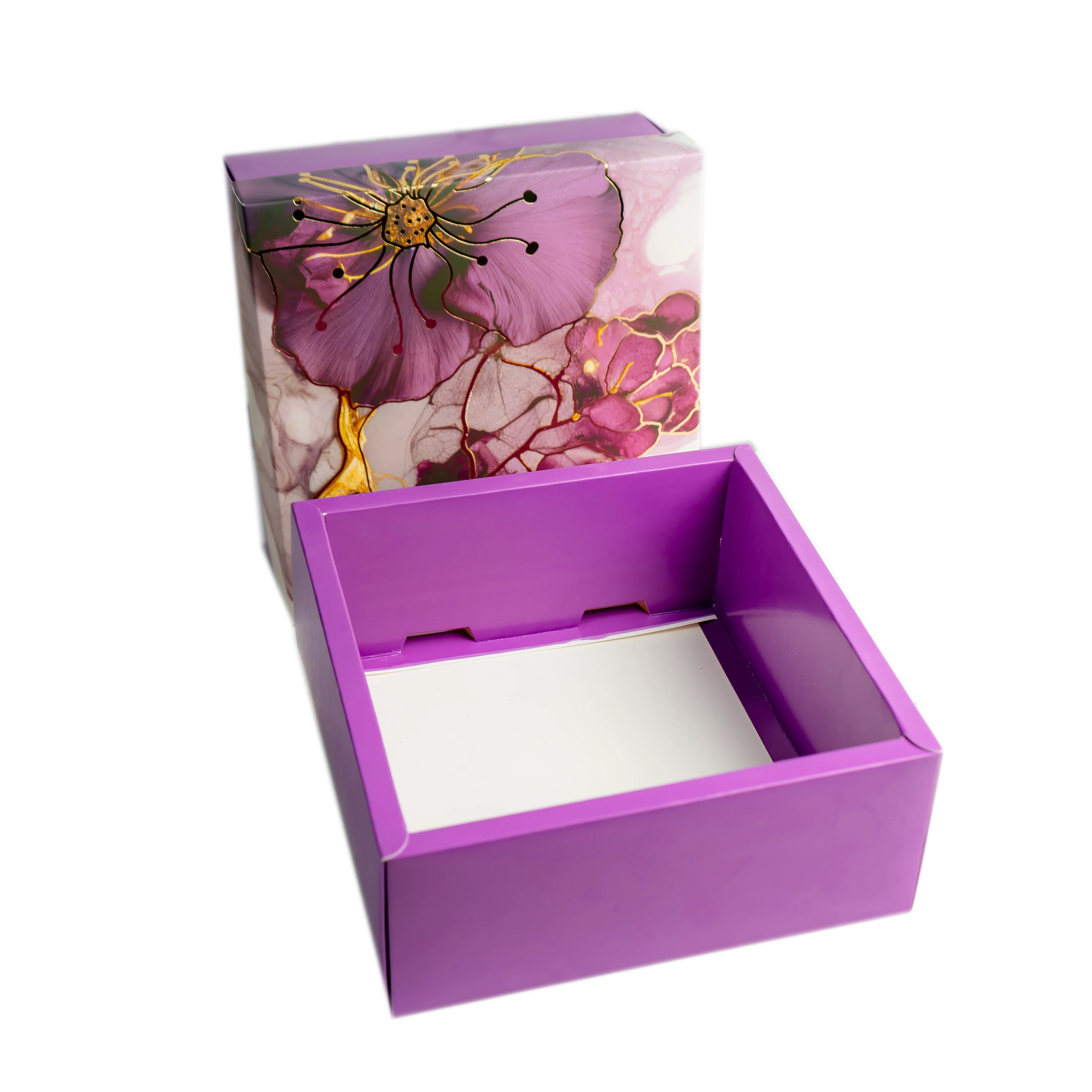 HAMPER BOX WITH TOP LID AND BOTTOM TRAY (8*8*3.75 INCH)
