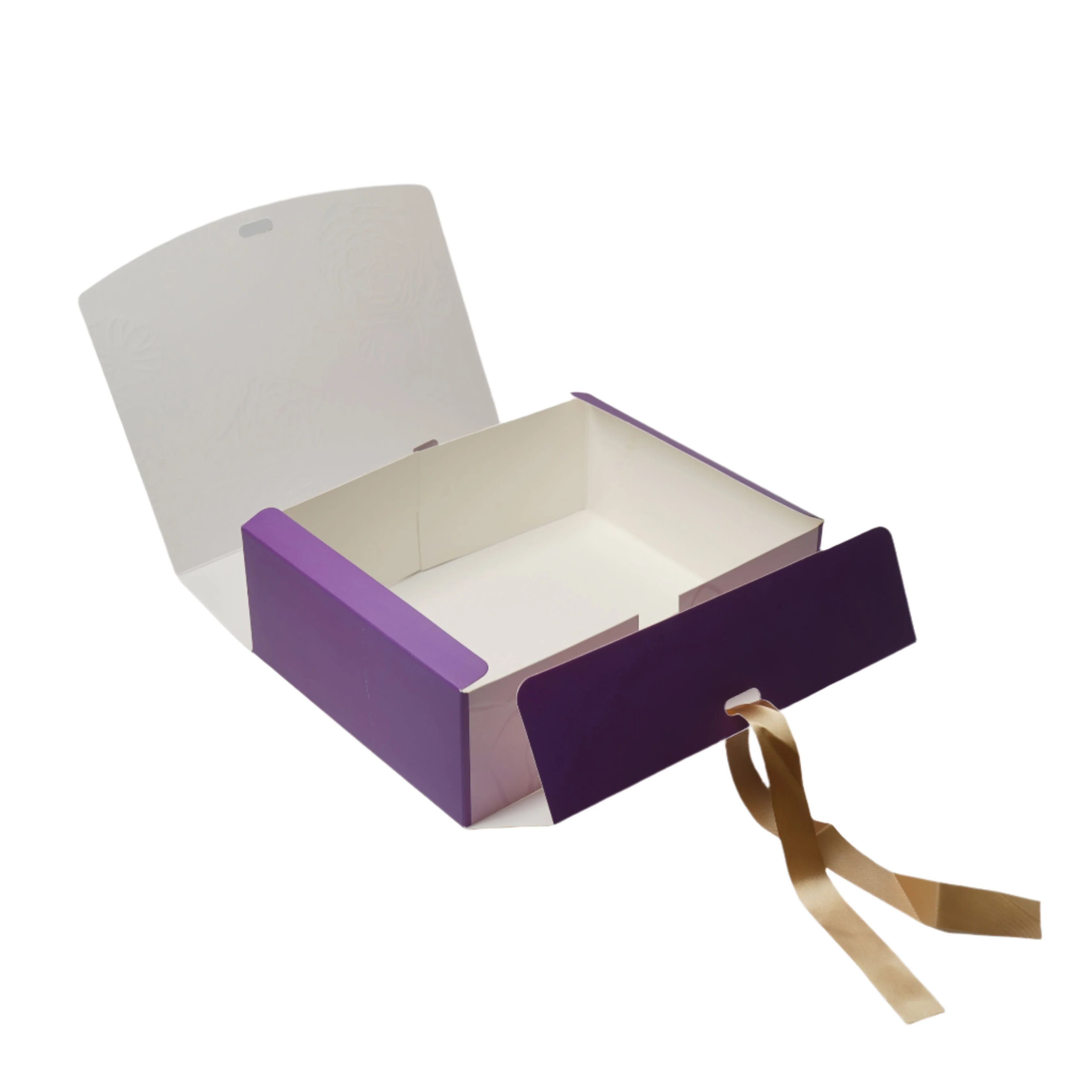 RIBBON HAMPER BOX-LILAC WHISPERS (9*7*3 INCH) 2