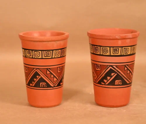 Clay Glass Set (Set Of 2 Pcs)  400ml