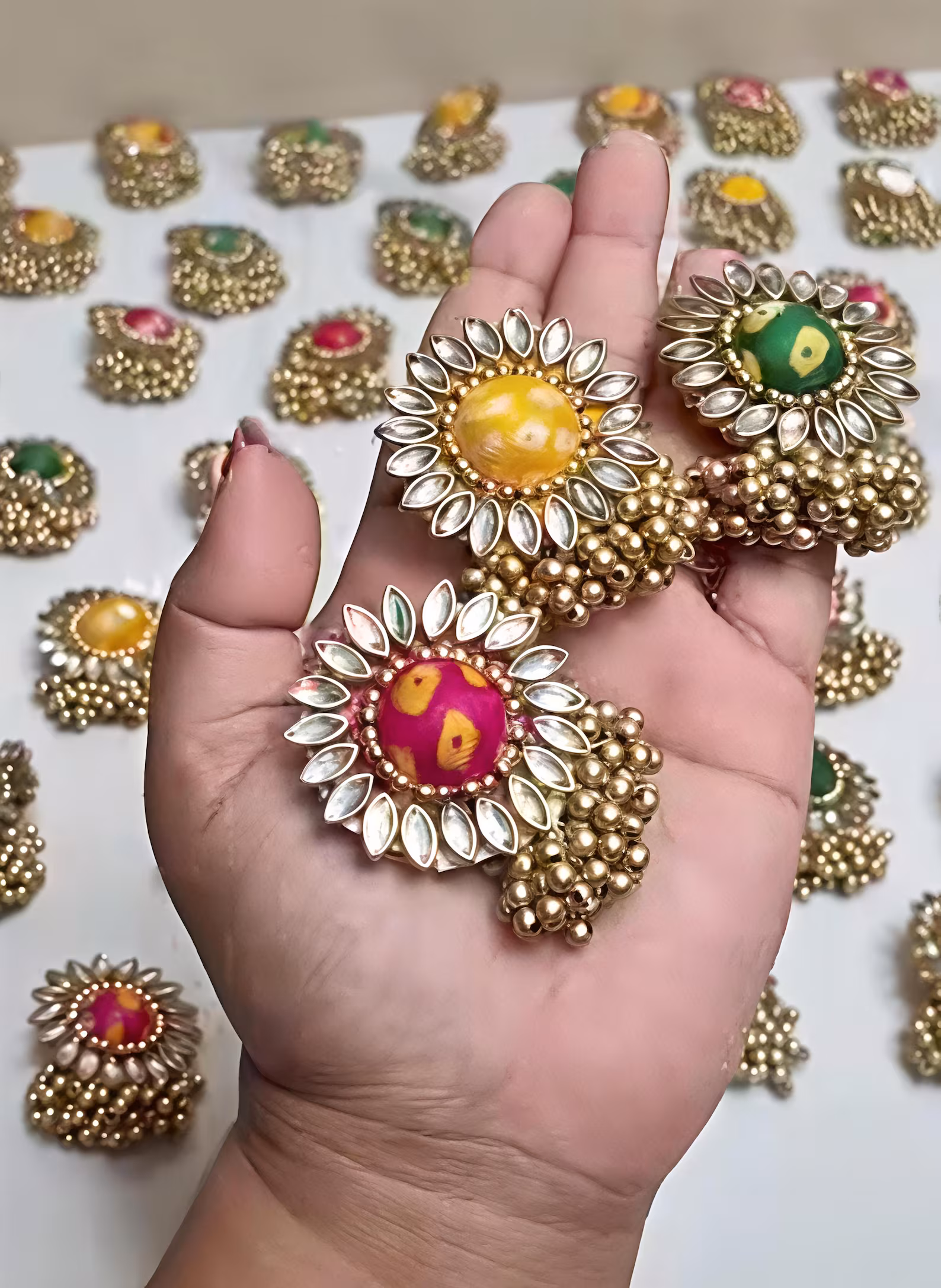 Bulk Bandhej Brooch for Welcome Gift