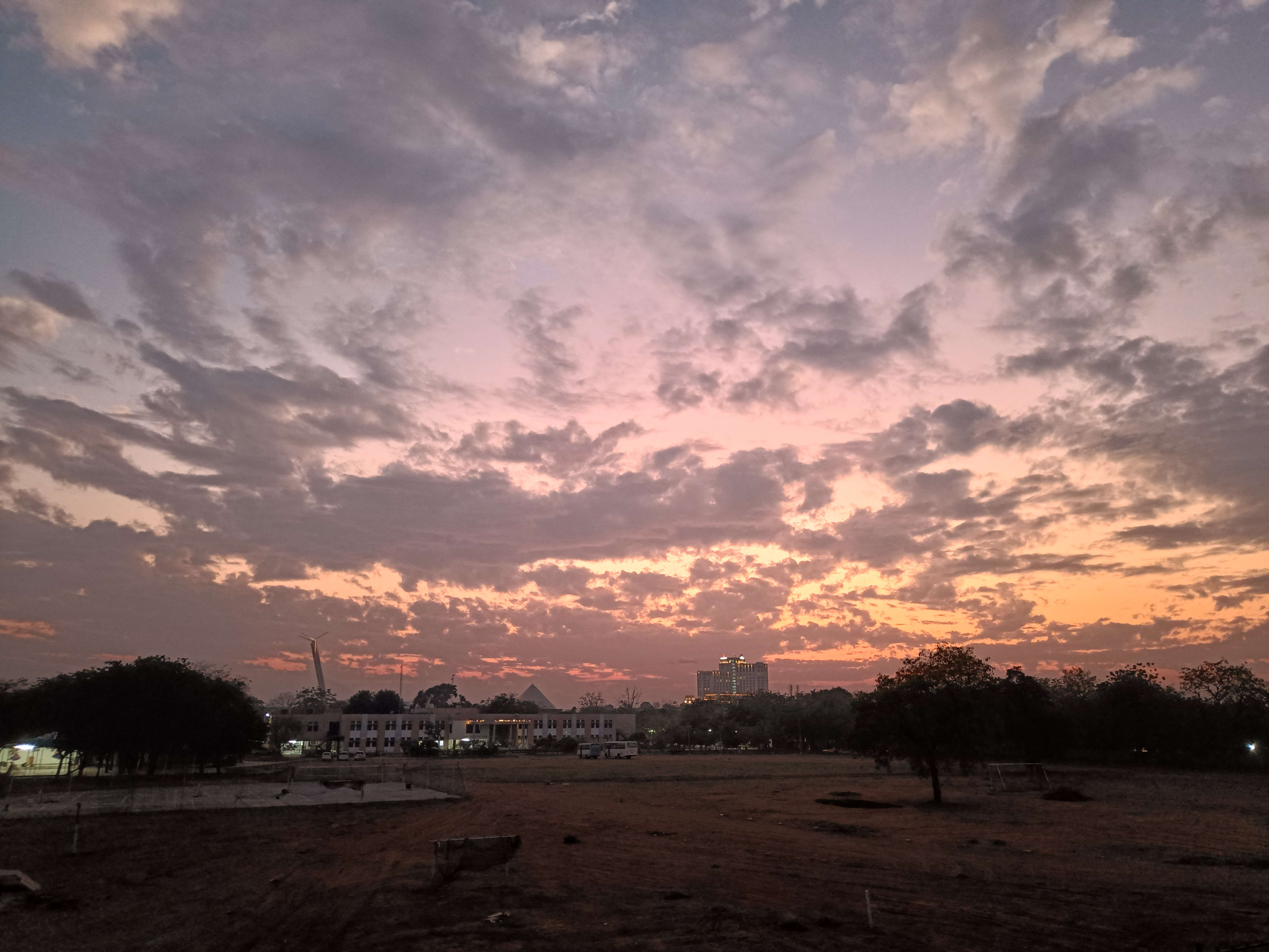 sky on fire