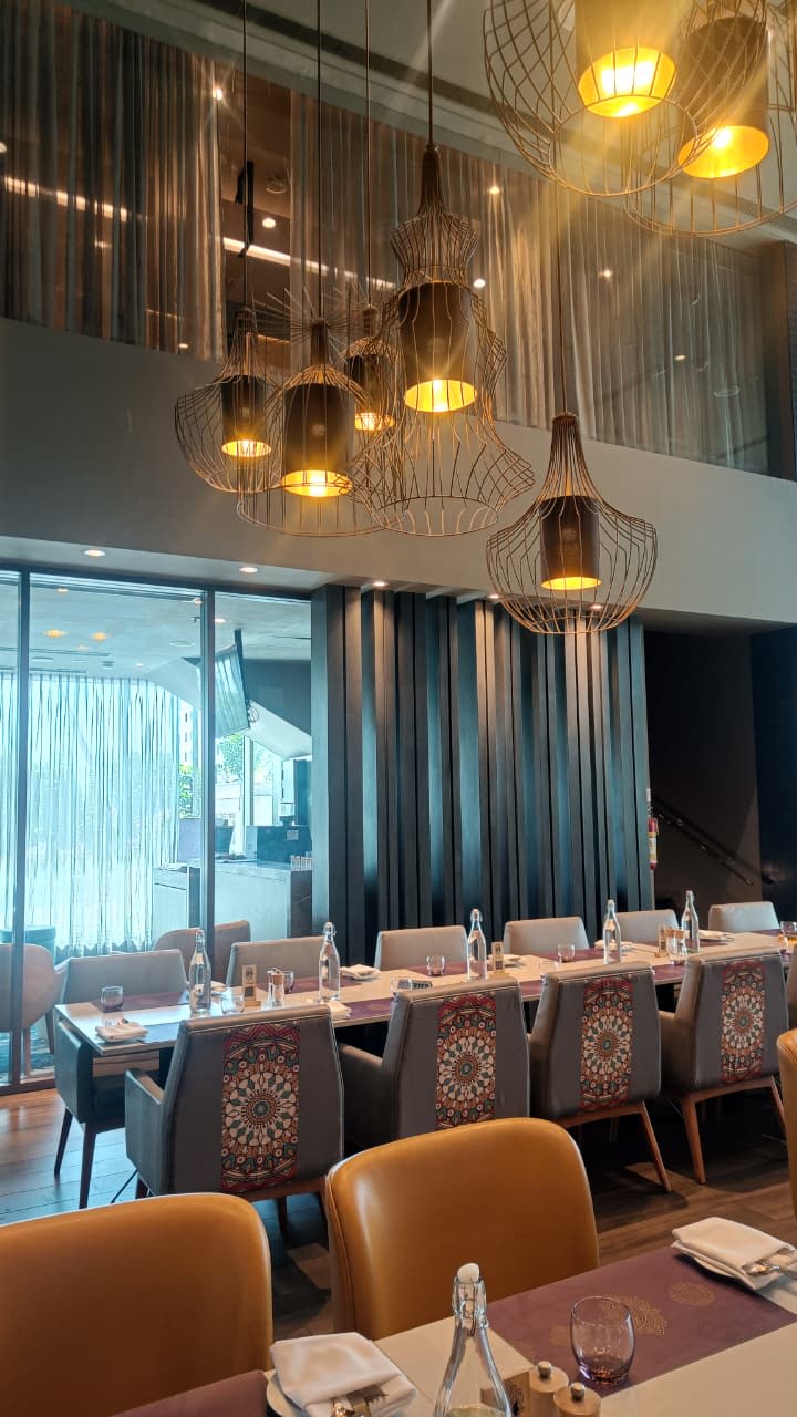 lamplit dinner