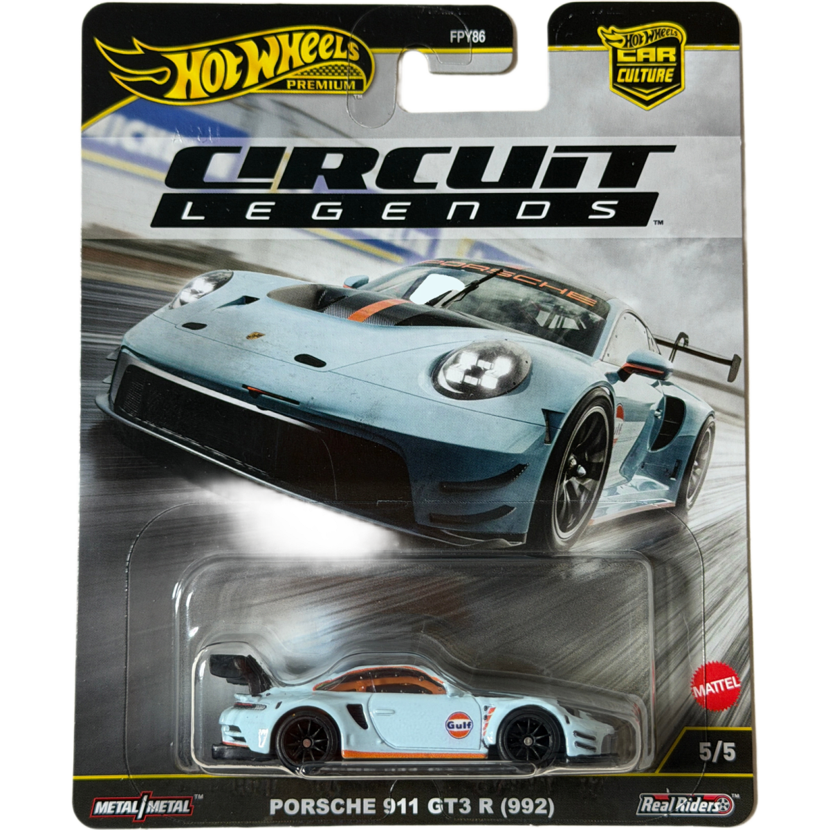 Hot Wheels PREMIUM Car Culture Porsche 911 GT3 R (992) Gulf