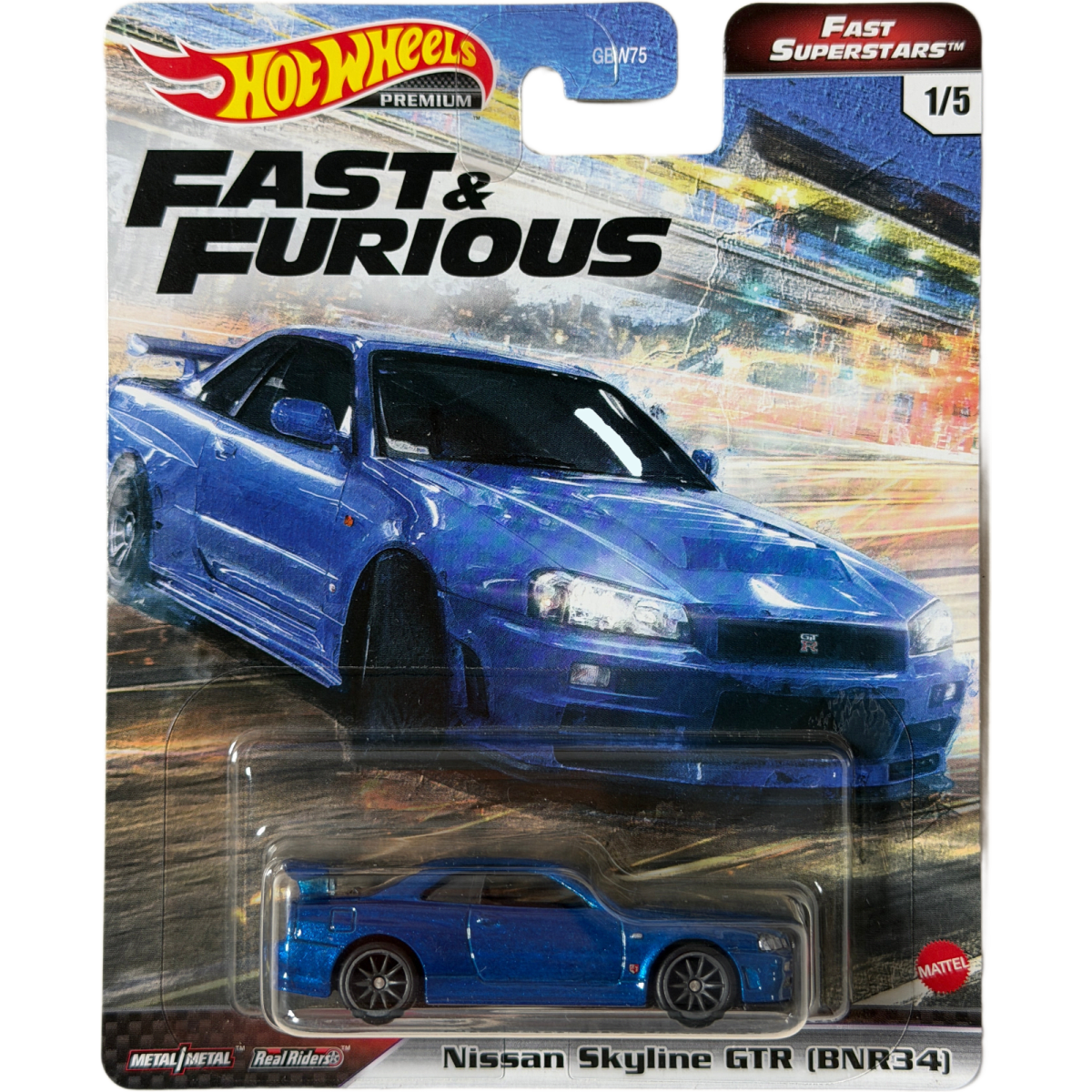 Hot Wheels PREMIUM Fast&Furious Nissan Skyline GTR (BNR34)
