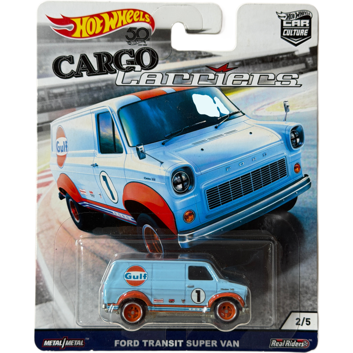 Hot Wheels PREMIUM Car Culture Ford Transit Super Van Gulf