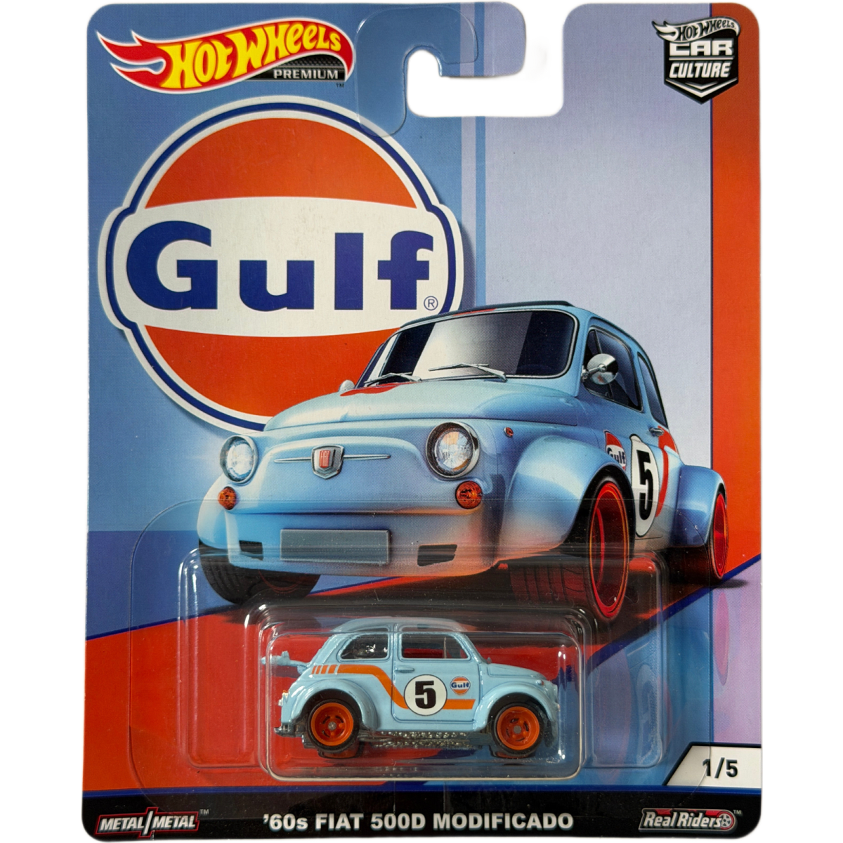 Hot Wheels PREMIUM Car Culture '60s Fiat 500D Modificado