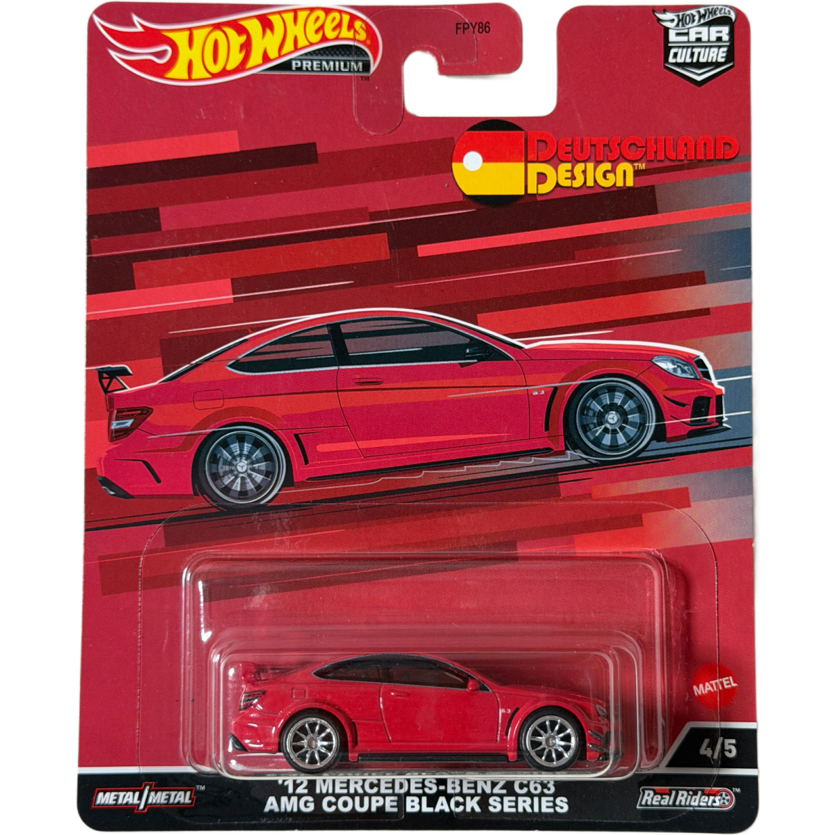 Hot Wheels PREMIUM Car Culture 12 Mercedes-Benz C63 AMG Coupe Black Series