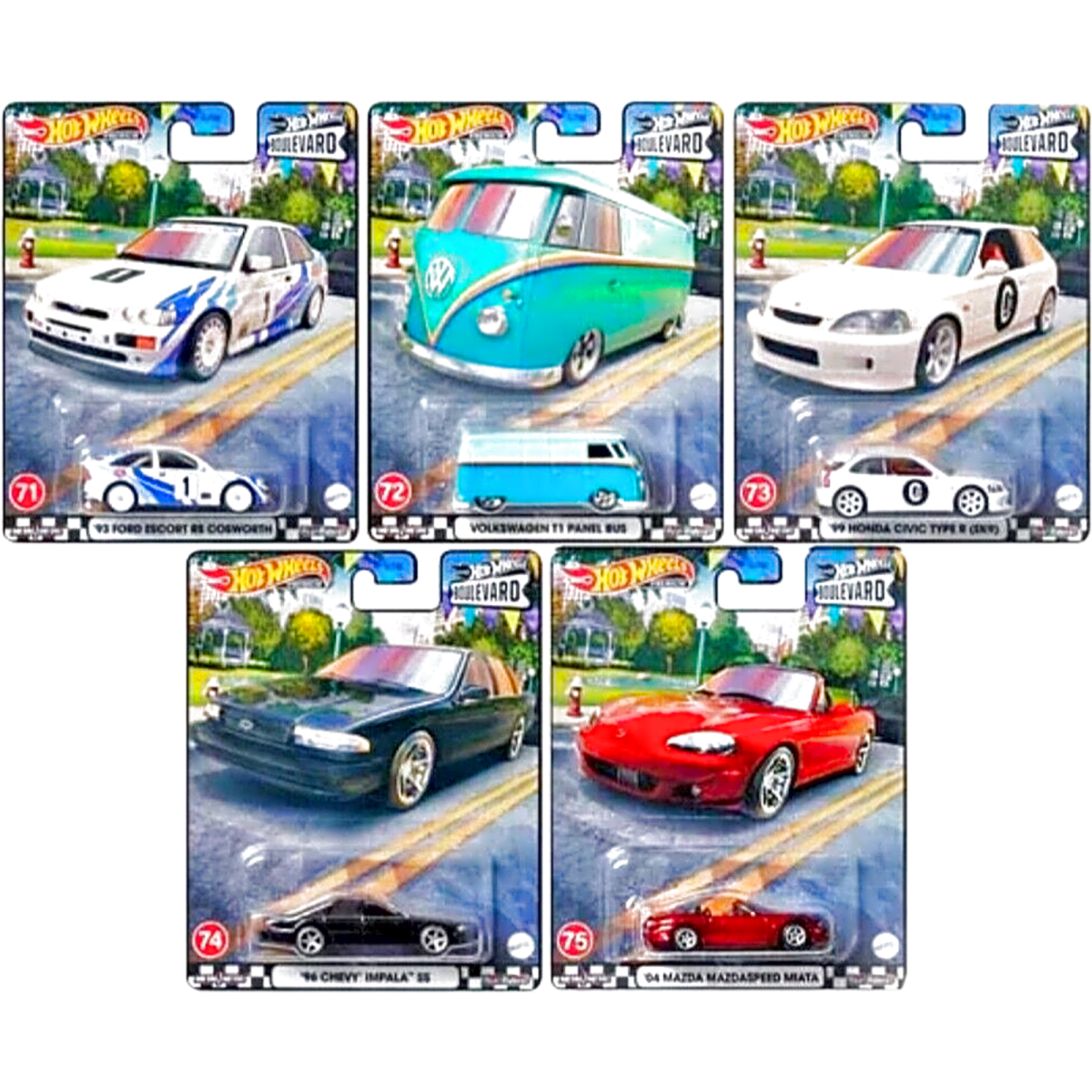 Boulevard Number 71-75 lot of 5