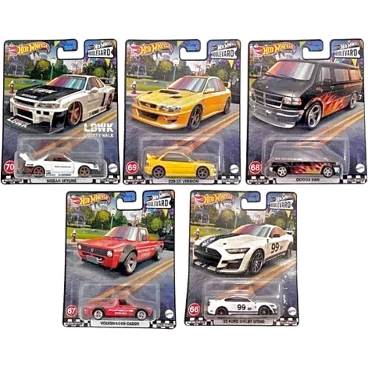 Boulevard Number 66-70 lot of 5