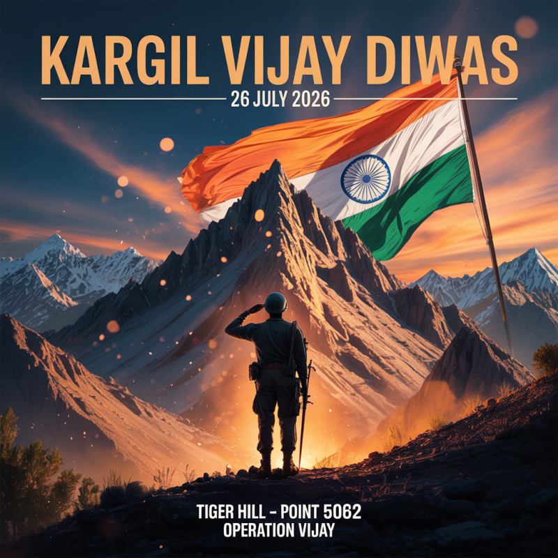 Kargil Vijay Diwas Tiger Hill HD – Free 2026 Victory Image Download