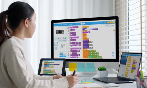 Learners engaging with STEM education