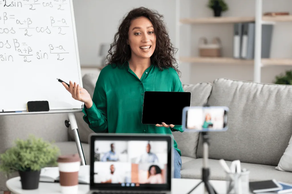 Math tutor teaching online