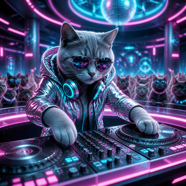DJ Neon Paws
