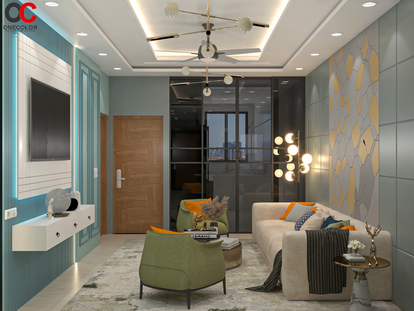 Modern luxury interior design showcase by ONECOLOR INTERIORS