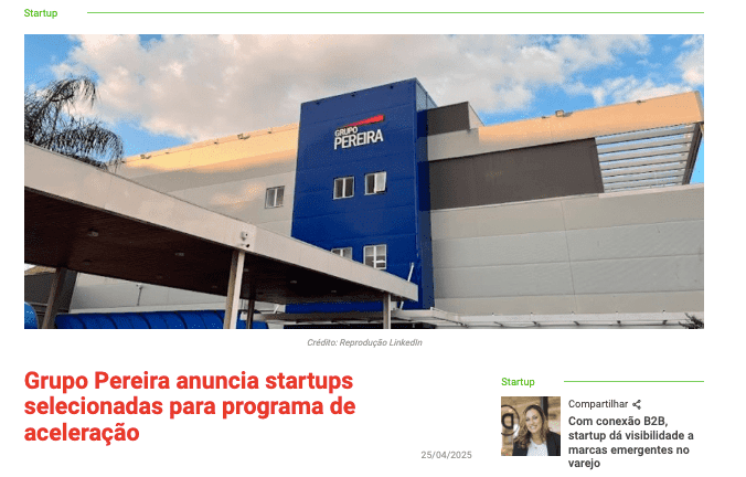 LinkeMe é selecionada para o programa de aceleração do Grupo Pereira, um dos maiores varejistas do Brasil!