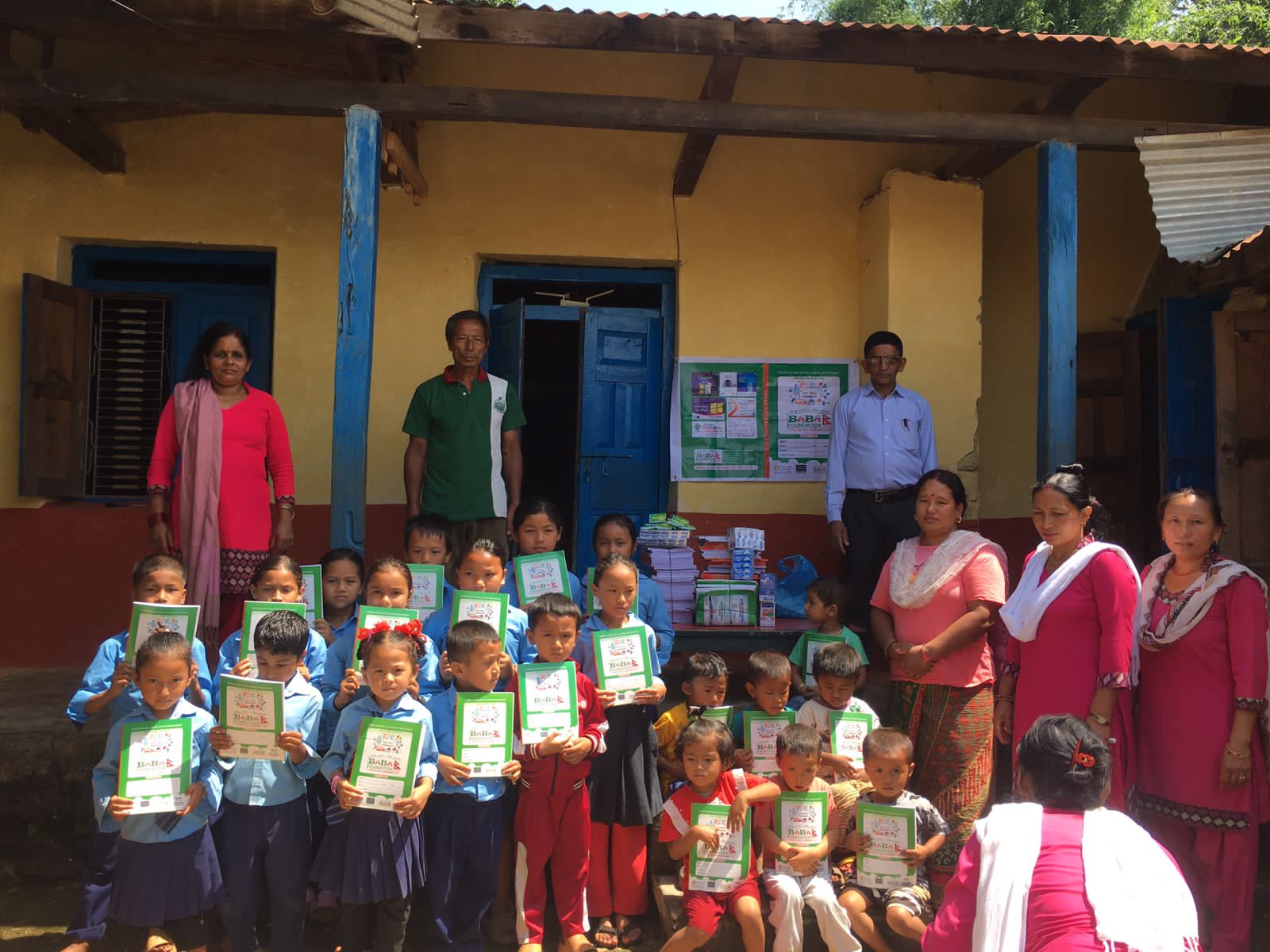 Stationery Distribution in Collaboration with Baba Foundation and Caliber Shoes