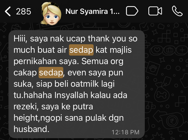 Client feedback