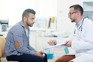 Man getting regular health checkup