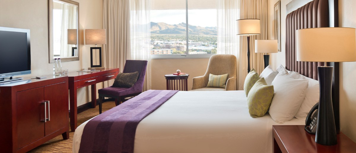 Mountain View Room with hills beyond the window, Avani Windhoek Hotel & Casino