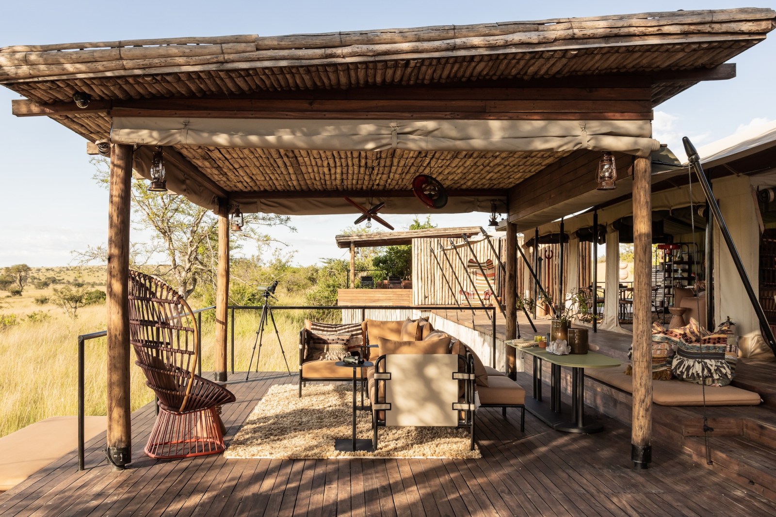 Mara Tented Camp Lounge at Singita Mara River Tented Camp
