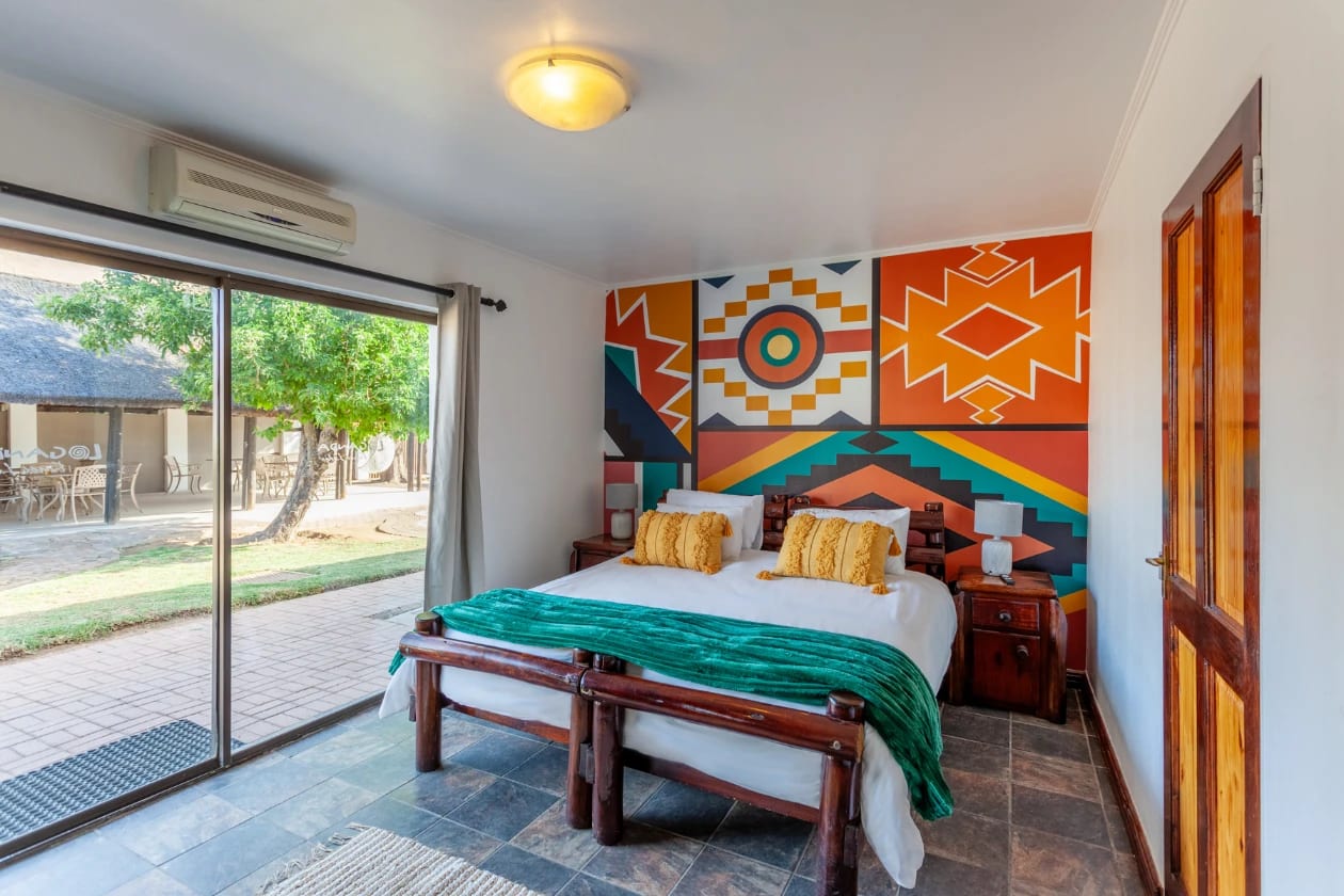 En-suite lodge room at Loganda