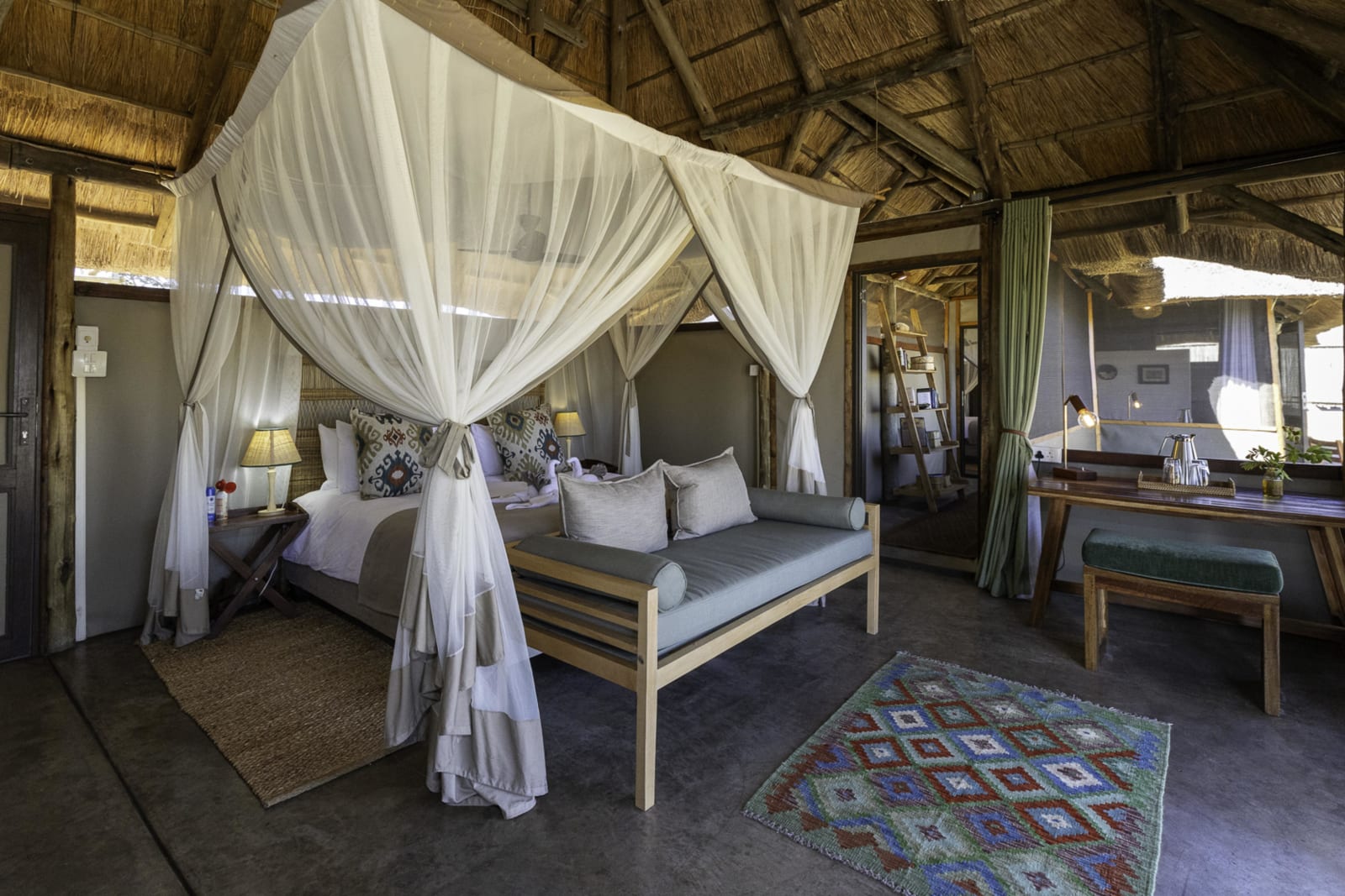The family room at Camp Hwange