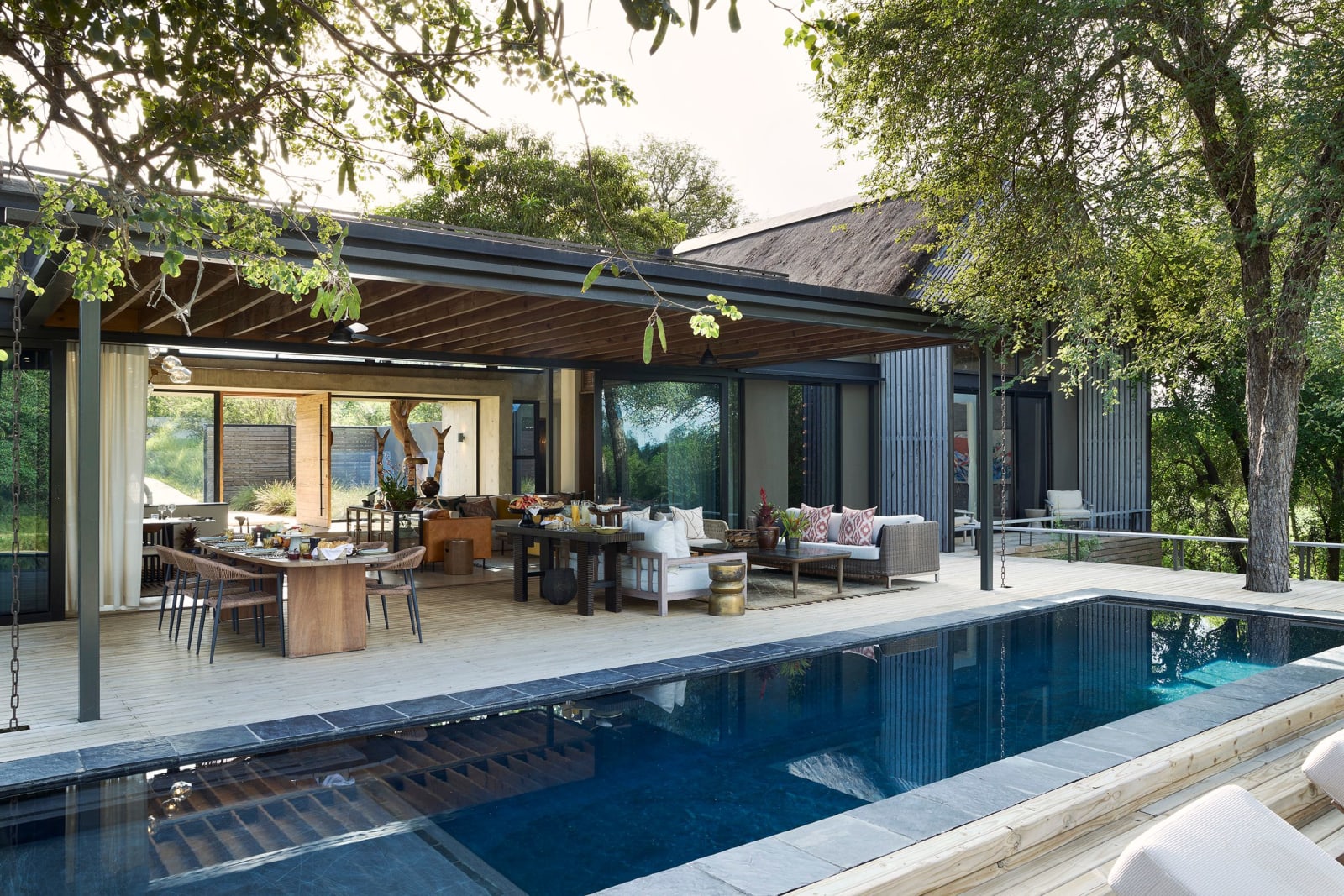 Fish Eagle Villa pool and living area, Fish Eagle Villa, Lion Sands