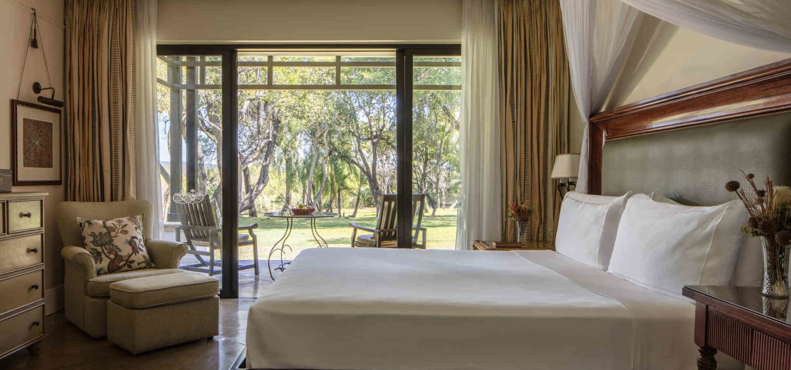 Premier Garden Terrace Room opening onto the lawn, The Royal Livingstone